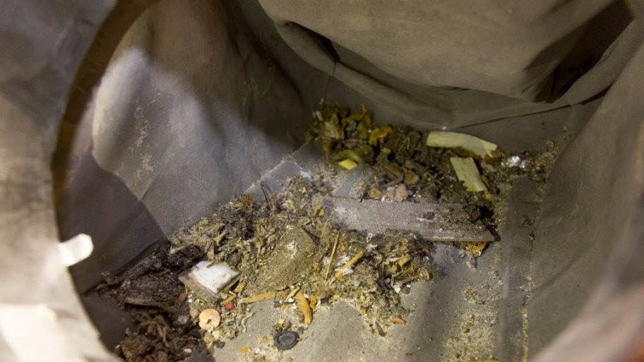 Dust and debris in air duct